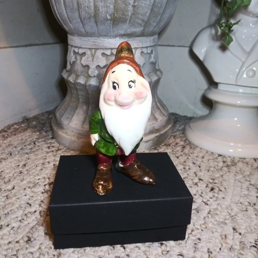 Disney Rare Vintage Mid-Century Snow White & The Seven Dwarfs Bashful Figurine